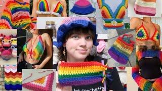 50 easy crochet project ideas for PRIDE with free patterns (beginner friendly)