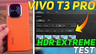 VIVO T3 PRO BGMI HDR EXTREME TEST | VIVO T3 PRO PUBG HDR EXTREME TEST | SD 7 GEN 3 PROCESSOR 