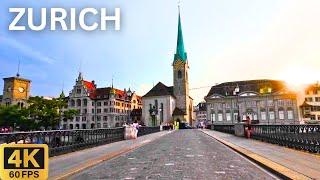 Driving Tour 4K: Zurich Switzerland 2024  | City Travel & Sightseeing Tour