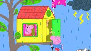 Playhouse in the Thunderstorm ️  Peppa Pig and Friends Full Episodes