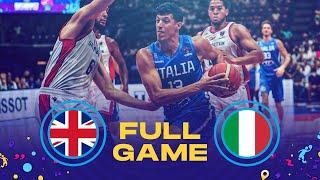 Great Britain v Italy | Full Basketball Game | FIBA EuroBasket 2022