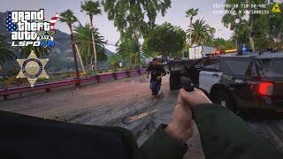 [NO COMMENTARY] GTA V LSPDFR | LASD BODYCAM SHOWS A ARMED ATTACK ON DEPUTY | FATALY SHOOTING - LASD