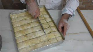 GÜLLÜOĞLU BAKLAVA NASIL YAPILIR (Baklava Tarifi)