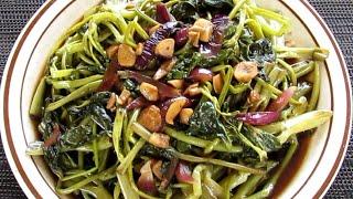 Adobong Kangkong | Stir-Fried Water Spinach | Simple Recipe