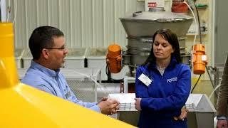 Dan Lemke checks out the AURI Bioindustrial Innovation Center