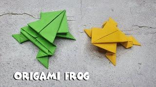 How to make paper frog || Paper craft || Paper plane 286