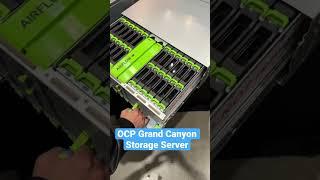 Grand Canyon Storage Server contributed to OCP by Meta. 72 drive bays with flexible compute or JBOD.