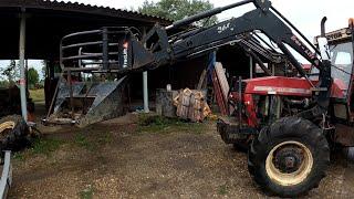 Assembly of the front blade and logging in the new forest, Amles, Stihl 462, Zetor, Work  the forest