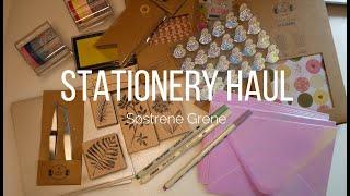 STATIONERY UNBOXING! Haul from søstrene grene | relaxing music + asmr