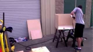 How to Build an 18" Subwoofer - Time lapse