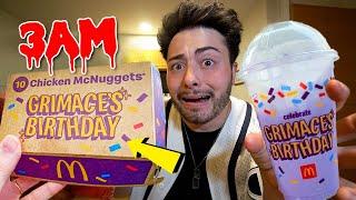 DO NOT DRINK GRIMACE SHAKE FROM MCDONALD'S AT 3 AM!! (SCARY)