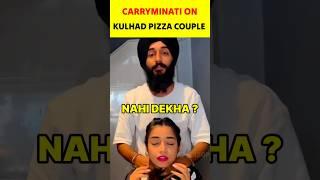 CarryMinati On Kulhad Pizza Couple Video  #carryminati #shorts