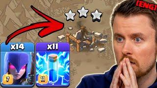 LIGHTNING SPELL with MASS WITCHES are SUPER STRONG in Clan War (Clash of Clans)