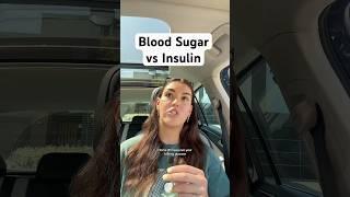 Blood Sugar vs Insulin: What’s the Difference? #insulinresistance