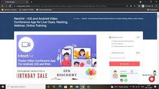 How to make zoom clone MeetAir iOS and Android Video Conference App for Live Class, Meeting, Webinar