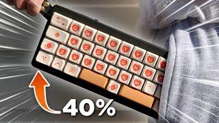 This keyboard can fit into your POCKET!!!||TH40