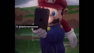 Mario Checking Phone And Then Sadly Walking Away Meme Format