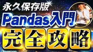 【永久保存版】Pandas入門完全攻略【基礎文法60個をマスター】