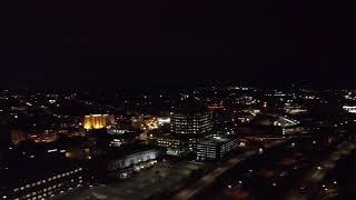 Albany NY Night skyline Drone