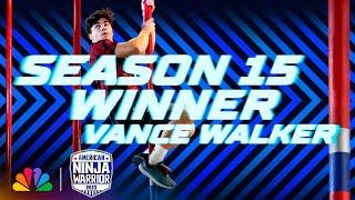 How $1 Million Winner Vance Walker Swept Season 15 | American Ninja Warrior | NBC