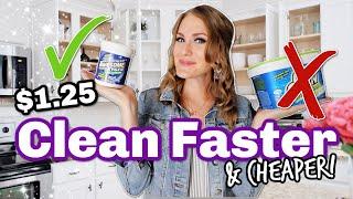 I cleaned my kitchen in HALF the time!  8 genius secrets that actually WORK! (must try!)