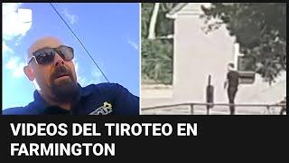 Tiroteo en Farmington, Nuevo México: revelan videos del enfrentamiento de agentes con el sospechoso
