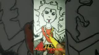 cute Kali maa ️ please subscribe my channel  #viral #shorts #youtube #navratri2022 #lakshika 