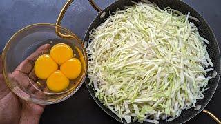Just Add Eggs With Cabbage Its So Delicious/ Simple Breakfast Recipe/ Healthy Cheap & Tasty Snacks