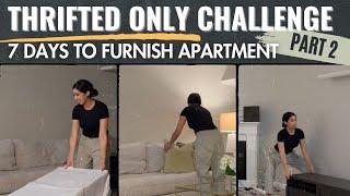 7 Days to Furnish Apartment - Second Hand Only (Part Two - Reveal)