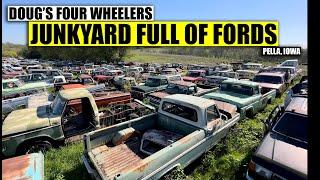 Visiting a Junkyard Full of Fords | Doug's 4 Wheelers in Pella Iowa