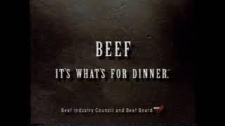 1994 Beef "Robert Mitchum - It's what's for dinner" TV Commercial