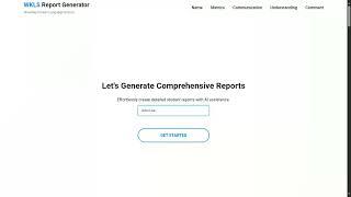 AI Powered Online Report Generator