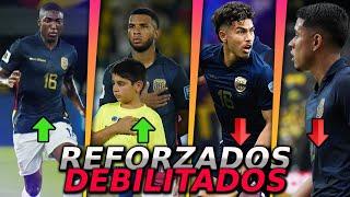 Los Ecuatorianos REFORZADOS y DEBILITADOS de esta Fecha FIFA vs Bolivia y Colombia