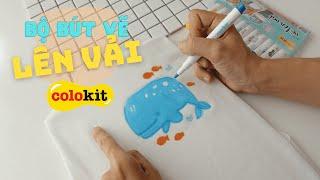 BÚT VẼ LÊN VẢI FABRIC MARKER │ Bộ Bút Vẽ Lên Vải Của Nhãn Hàng COLOKIT