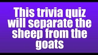 Trivia quiz for people who are not just all talk