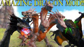This Mod has THE BEST DRAGONS!! | Ark Mod Spotlight Dragons Evolved
