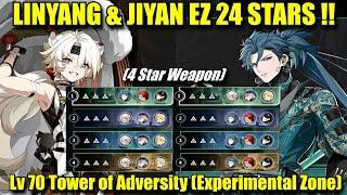 LINYANG & JIYAN EZ 24 STARS !! Lv 70 Tower of Adversity (Experimental Zone) | BEST + WORST DPS