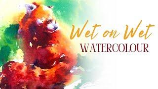 wet on wet tutorial WATERCOLOUR