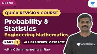 Probability And Statistics Part 1 | Quick Revision Course | Engineering Mathematics | Umamaheshwar