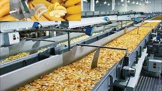 Amazing Banana Cutting and Processing Machines  Awesome Workers Skills in Banana Chips Factory