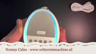 Numsy Calm | White noise machine | Witte ruis baby | www.witteruismachine.nl