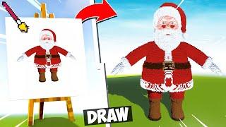 Minecraft, NOOB Vs PRO Christmas Drawing Build Competition in Minecraft || Minecraft Gameplay