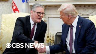 Trump meets with Starmer, worries of Medicaid cuts in budget plans, more | CBS News 24/7