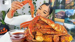 KING CRAB SEAFOOD BOIL MUKBANG | SEAFOOD BOIL MUKBANG| +HE MADE A DEAL WITH A DEMON FOR $150 MILLION