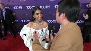 Rupi Kaur Carpet Interview at the ACLU of Southern California's Bill of Rights Awards 2024