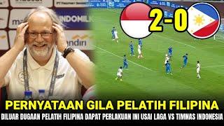  2-0 SAATNYA DIPANDANG DUNIA !! Diluar Dugaan Pelatih Filipina NGOMONG BEGINI Soal Timnas Indonesia