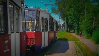 Poland, Bydgoszcz, tram 3 ride from Garbary to Nakielska / Wrzesińska