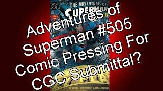 Adventures of Superman V1 #505 x3 foil cover comic book pressing