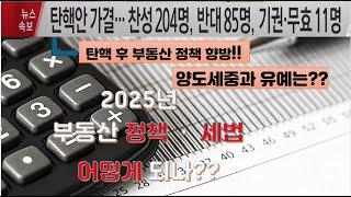 탄핵 후 부동산 정책과 세법은 어떻게 될까? '양도세 중과 한시 배제는 연장될까?'(2025년 실시되는 부동산 정책과 세법)