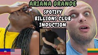 Ariana Grande - Spotify Billions Club Induction Reaction | FIRST TIME WATCHING